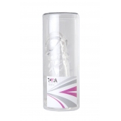 Прозрачная гелевая насадка с клиторальным отростком - 13 см. - Toyfa Basic - в Жуковском купить с доставкой