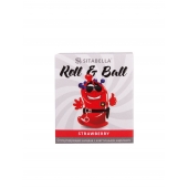 Стимулирующий презерватив-насадка Roll   Ball Strawberry - Sitabella - купить с доставкой в Жуковском