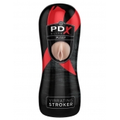 Мастурбатор-вагина Vibrating Pussy Stroker с вибрацией - Pipedream - в Жуковском купить с доставкой