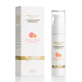Универсальный массажный гель-смазка Allover Delicious Massage Gel с ароматом персика и аброкоса - 50 мл. - YESforLOV - купить с доставкой в Жуковском