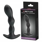 Черный анальный стимулятор простаты с вибрацией Special Anal Massager - 14,5 см. - Baile - в Жуковском купить с доставкой