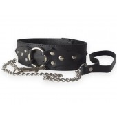 Широкий кожаный ошейник в готическом стиле - Sitabella - купить с доставкой в Жуковском