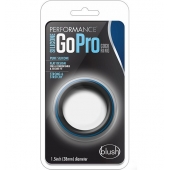 Черно-синее эрекционное кольцо Silicone Go Pro Cock Ring - Blush Novelties - в Жуковском купить с доставкой