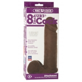 Насадка-реалистик Vac-U-Lock 8  ULTRASKYN Cock - 20,6 см. - Doc Johnson - купить с доставкой в Жуковском
