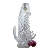 Закрытая прозрачная вибронасадка на пенис Crystal Sleeve Vibe - Erowoman-Eroman - в Жуковском купить с доставкой