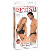 Полый страпон унисекс телесного цвета For Him or Her ​Hollow Strap-On - 15 см. - Pipedream - купить с доставкой в Жуковском