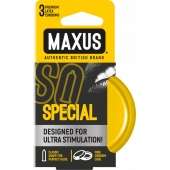 Презервативы с точками и рёбрами в железном кейсе MAXUS Special - 3 шт. - Maxus - купить с доставкой в Жуковском