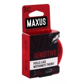 Ультратонкие презервативы в железном кейсе MAXUS Sensitive - 3 шт. - Maxus - купить с доставкой в Жуковском