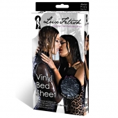 Черная виниловая ткань-простынь для эротических игр - Lux Fetish - купить с доставкой в Жуковском