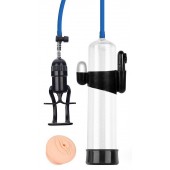 Прозрачная вакуумная вибропомпа Sex Expert с насадкой-вагиной - Sex Expert - в Жуковском купить с доставкой