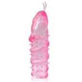 Закрытая рельефная насадка Crystal sleeve snakes в виде змеи с усиками - 14 см. - Erowoman-Eroman - в Жуковском купить с доставкой