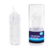 Закрытая рельефная насадка Crystal sleeve с усиками - 12 см. - Erowoman-Eroman - в Жуковском купить с доставкой