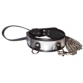 Стильный ошейник с металлическим блеском и поводком - Sitabella - купить с доставкой в Жуковском