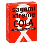 Ароматизированные презервативы Sagami Xtreme COLA - 3 шт. - Sagami - купить с доставкой в Жуковском