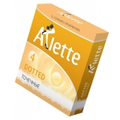 Презервативы Arlette Dotted с точечной текстурой - 3 шт. - Arlette - купить с доставкой в Жуковском