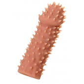 Телесная реалистичная насадка KOKOS Extreme Sleeve 07 с дополнительной стимуляцией - 12,7 см. - KOKOS - в Жуковском купить с доставкой