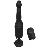 Черный вибромассажер с функцией поступательных движений Ass Thruster - Pipedream - купить с доставкой в Жуковском