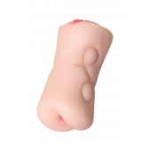 Телесный двусторонний мастурбатор Rich Fruit - вагина и анус - ToyFa - в Жуковском купить с доставкой