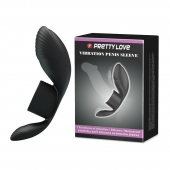 Черное кольцо на пенис с вибрацией Vibration Penis Sleeve - Baile - в Жуковском купить с доставкой