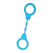 Голубые силиконовые наручники A-Toys без ключа - A-toys - купить с доставкой в Жуковском