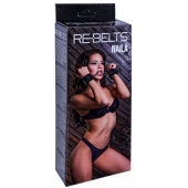 Черные кожаные наручники Naila - Rebelts - купить с доставкой в Жуковском