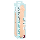 Телесная насадка-удлинитель Silicone Extension - 19 см. - Orion - в Жуковском купить с доставкой
