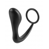 Эрекционное кольцо с анальной пробкой Ass-Gasm Cockring Plug - Pipedream - в Жуковском купить с доставкой