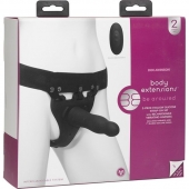 Черный полый вибрострапон Body Extensions BE Aroused - 17,78 см. - Doc Johnson - купить с доставкой в Жуковском