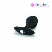 Черная пробка Mystim Rocking Vibe S с возможностью подключения к электростимулятору - 9,7 см. - MyStim - купить с доставкой в Жуковском
