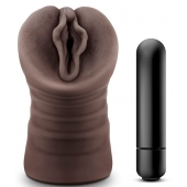 Коричневый мастурбатор-вагина Alexis - Blush Novelties - в Жуковском купить с доставкой