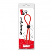 Красное эрекционное лассо с одной бусиной-утяжкой STRETCHY THIN LASSO - Dream Toys - в Жуковском купить с доставкой