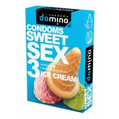 Презервативы для орального секса DOMINO Sweet Sex с ароматом мороженого - 3 шт. - Domino - купить с доставкой в Жуковском