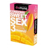 Презервативы для орального секса DOMINO Sweet Sex с ароматом манго - 3 шт. - Domino - купить с доставкой в Жуковском