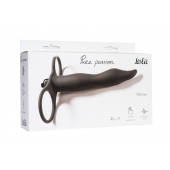 Черная вибронасадка для двойного проникновения Flirtini - 15,9 см. - Lola Games - купить с доставкой в Жуковском