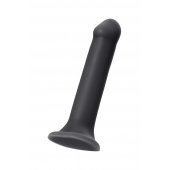 Черный фаллос на присоске Silicone Bendable Dildo XL - 20 см. - Strap-on-me - купить с доставкой в Жуковском