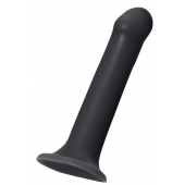 Черный фаллос на присоске Silicone Bendable Dildo XL - 20 см. - Strap-on-me - купить с доставкой в Жуковском