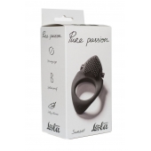 Черное эрекционное виброкольцо Pure Passion Sunset - Lola Games - в Жуковском купить с доставкой