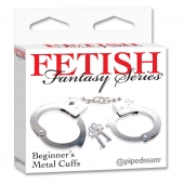 Металлические наручники Beginner s Metal Cuffs - Pipedream - купить с доставкой в Жуковском