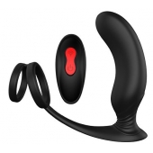 Черный массажер простаты REMOTE P-PLEASER - Dream Toys - в Жуковском купить с доставкой