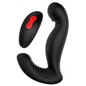Черный вибромассажер простаты SWIRLING P-PLEASER - Dream Toys - в Жуковском купить с доставкой
