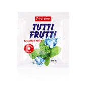 Пробник гель-смазки Tutti-frutti со вкусом мяты - 4 гр. - Биоритм - купить с доставкой в Жуковском