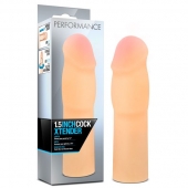 Телесная насадка-удлинитель на пенис PERFORMANCE 1.5INCH COCK XTENDER - 16 см. - Blush Novelties - в Жуковском купить с доставкой