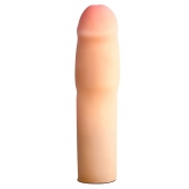 Телесная насадка-удлинитель на пенис PERFORMANCE 1.5INCH COCK XTENDER - 16 см. - Blush Novelties - в Жуковском купить с доставкой