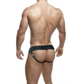 Черный мужской страпон DR. SKIN 6INCH HOLLOW STRAP ON - 16 см. - Blush Novelties - купить с доставкой в Жуковском