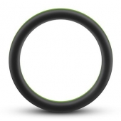Черно-зеленое эрекционное кольцо Silicone Go Pro Cock Ring - Blush Novelties - в Жуковском купить с доставкой