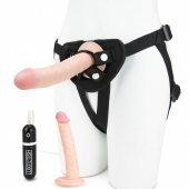 Регулируемые трусики с 2 насадками - 16 и 15 см. - Lux Fetish - купить с доставкой в Жуковском
