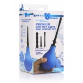 Анальный душ с 3 насадками Premium One-way Valve Anal Douche Set - XR Brands - купить с доставкой в Жуковском