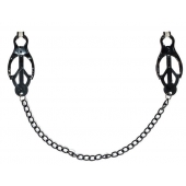 Зажимы на соски Darkside с цепочкой - Lola Games - купить с доставкой в Жуковском