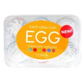 Набор из 6 мастурбаторов Tenga EGG Easy Beat с различным рельефом - Tenga - в Жуковском купить с доставкой