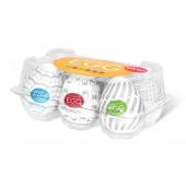 Набор из 6 мастурбаторов Tenga EGG Easy Beat с различным рельефом - Tenga - в Жуковском купить с доставкой